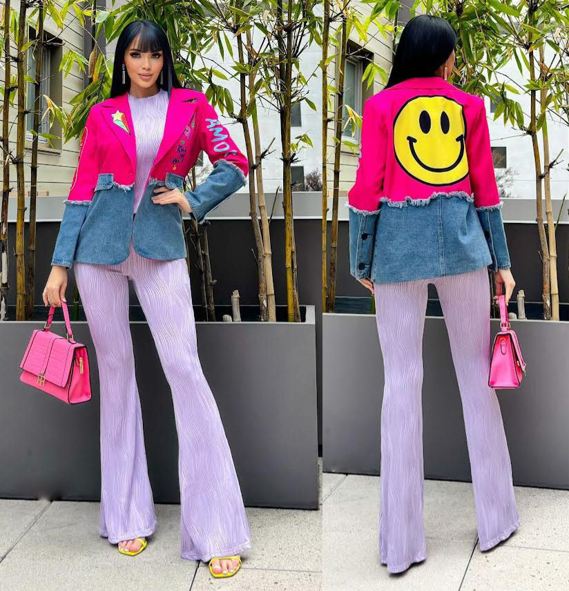 HAPPY FACE BLAZER