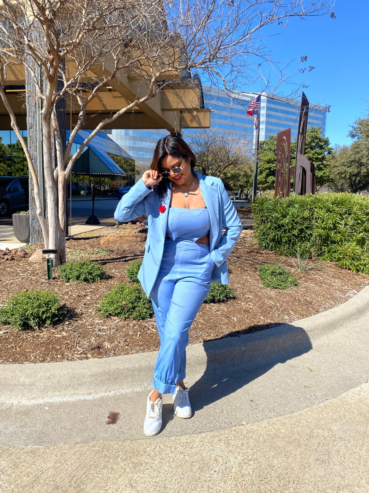 Sheyla Baby Blue Blazer